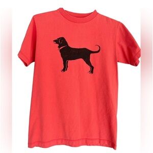 The Black Dog orange short sleeve unisex T-shirt size small